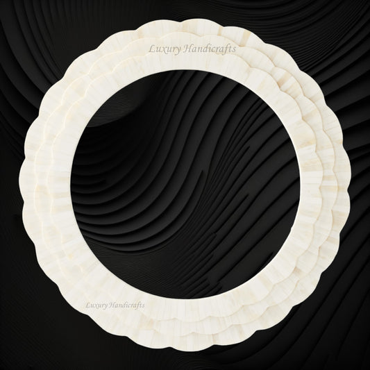 Full Bone Inlay Flower Mirror