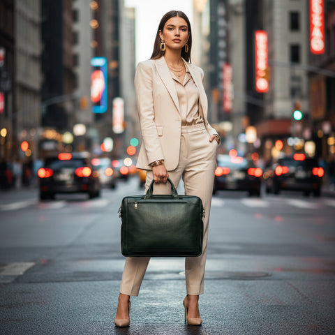 Asahi Genuine Leather 2 in 1 Bag