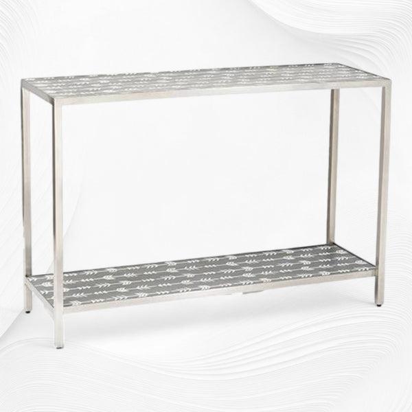 Mother Of Pearl Inlay Arrow Console Grey 3