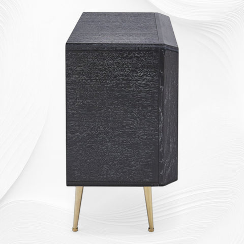 Music 3 Drawer Brass Chest 4