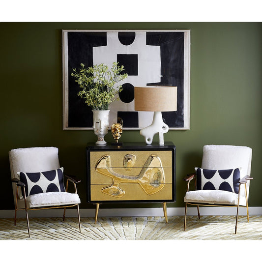 Music 3 Drawer Brass Chest 1