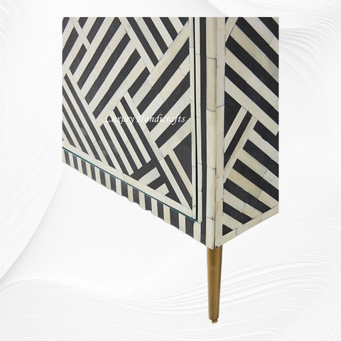 Optical Bone Inlay Media Console Black