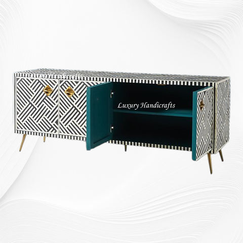 Optical Bone Inlay Media Console Black