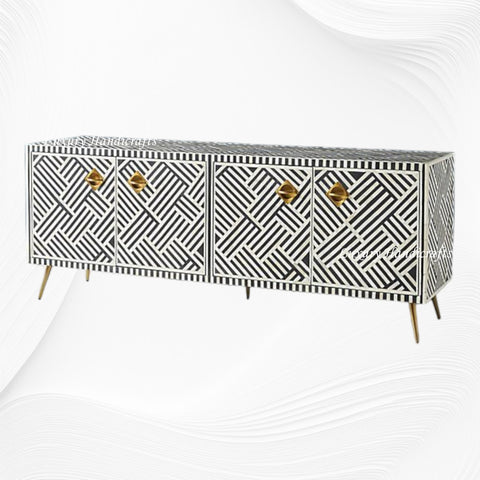 Optical Bone Inlay Media Console Black