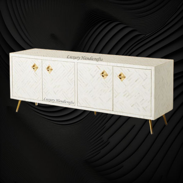 Optical Bone Inlay Media Console White