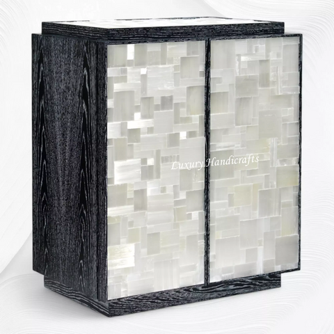 Plexus Cerused Oak Selenite Cabinet