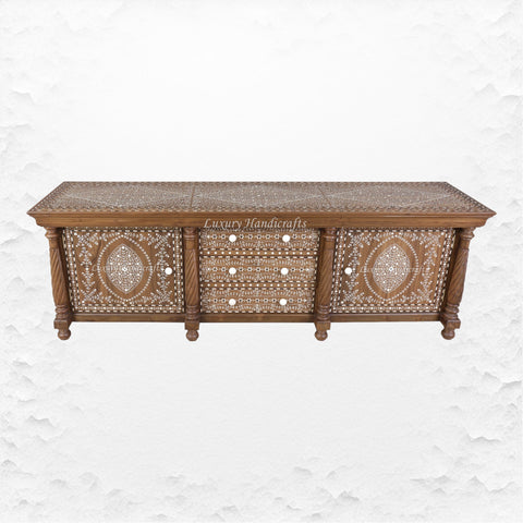 Rachel Teak Wood Bone Inlaid Sideboard 2