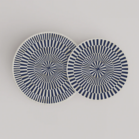 Sunshine Inlay Nesting Table Set Round