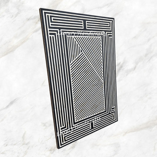 Senta Bone Inlay Table Top Black 1