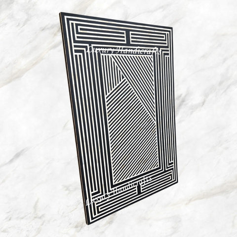 Senta Bone Inlay Table Top Black 1
