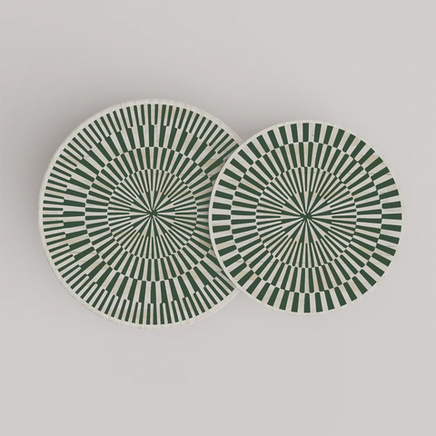 Sunshine Inlay Nesting Table Set Round