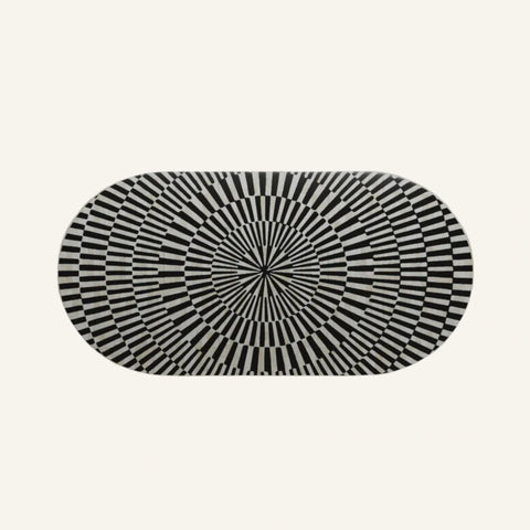 Sunshine Oval Inlay Coffee Table