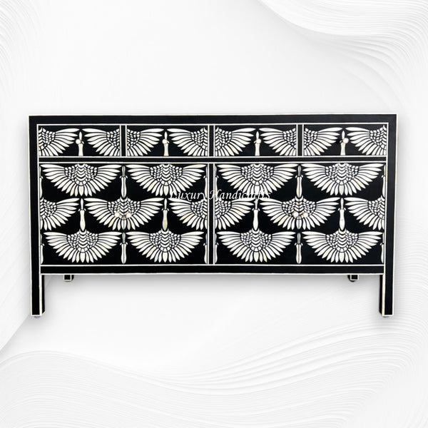 Swan Bone Inlay Sideboard Black 6