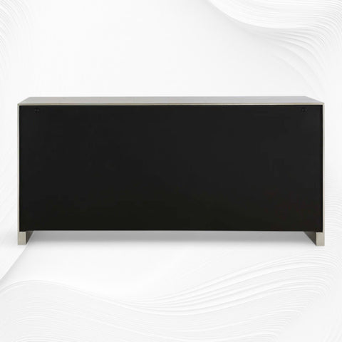 Talitha Nickel Embossed 4 Door Credenza 5