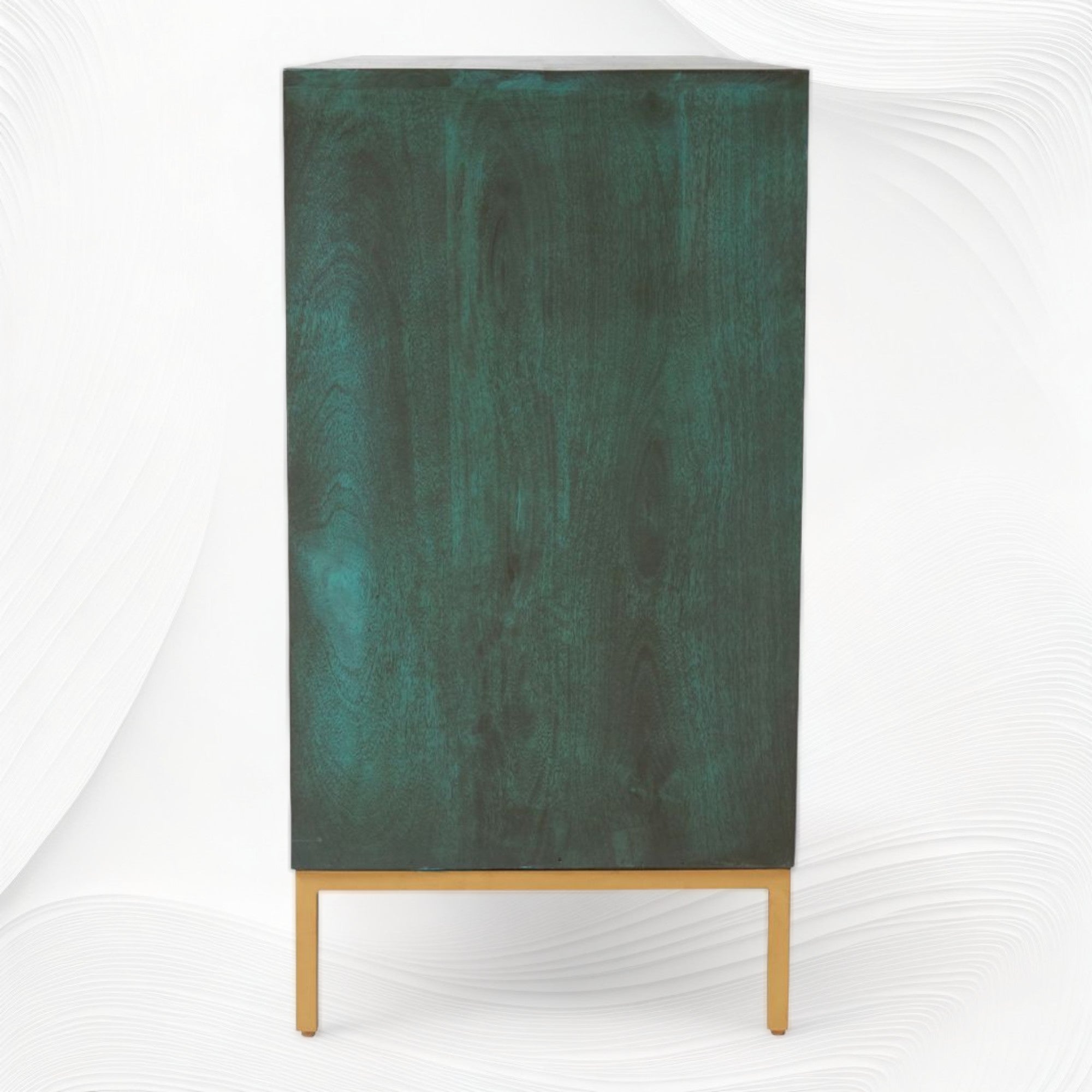Toria Bone Inlay Credenza Dark Green 5