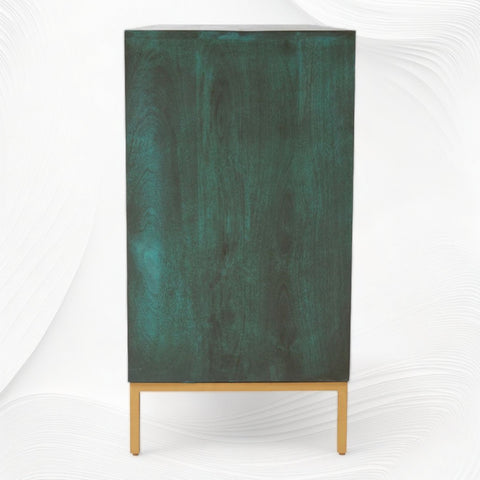 Toria Bone Inlay Credenza Dark Green 5