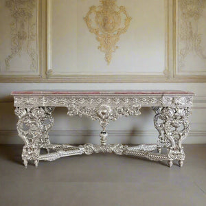 Wanda Console with Rose Pink Quartz Top 1