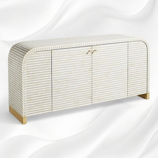 Bone Inlay Waterfall Buffet Grey