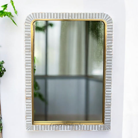 Waterfall MOP Inlay Mirror Grey 1