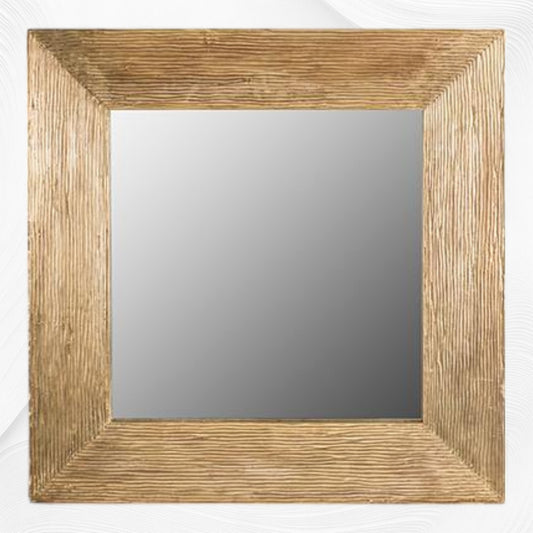 Wave Brass Mirror