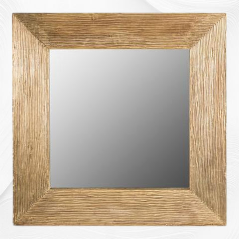 Wave Brass Mirror
