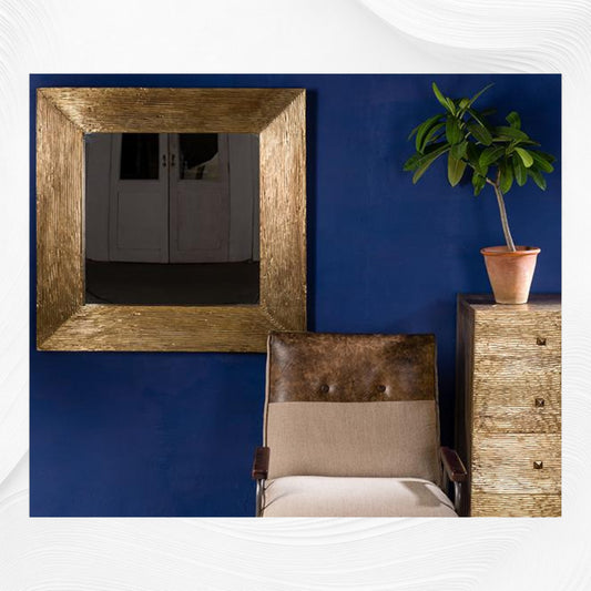 Wave Brass Mirror