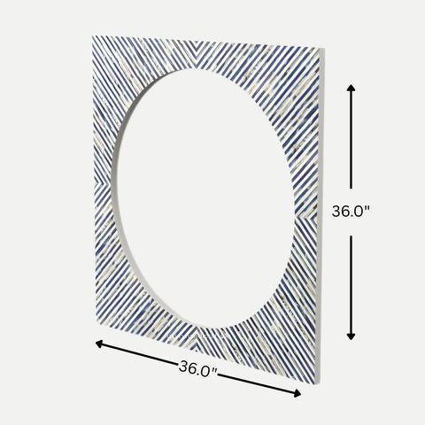 Zeva Bone Inlay Wall Mirror