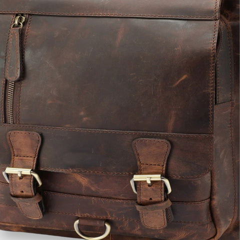 Agrippa Full Grain Leather Backpack Unisex