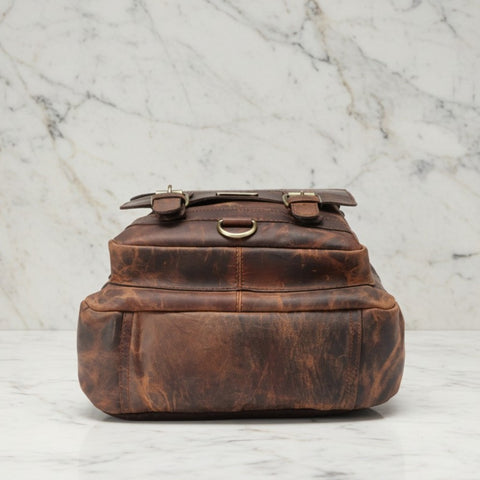 Agrippa Full Grain Leather Backpack Unisex