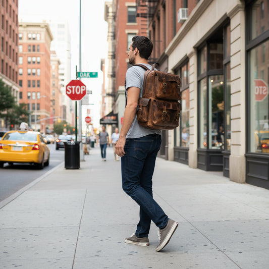 Aquila Genuine Leather Backpack