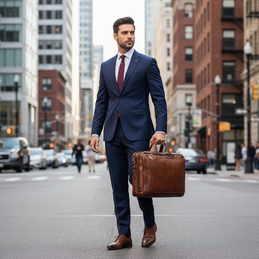 Asahi Genuine Leather 2 in 1 Bag