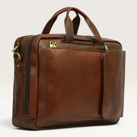 Asahi Genuine Leather 2 in 1 Bag