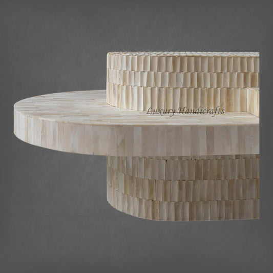 Blanch Bone Inlay Center Table