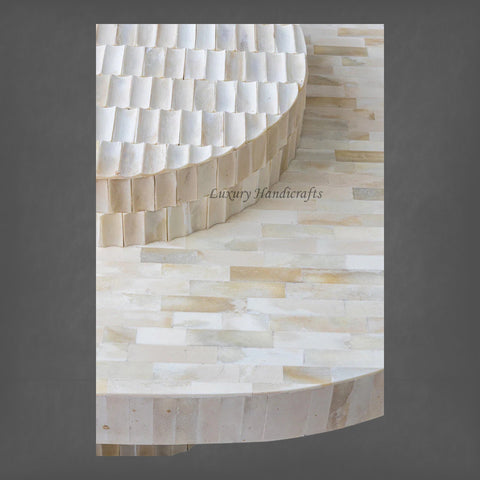 Blanch Bone Inlay Center Table