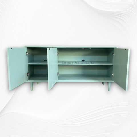 Bone Flower Media Console Sage Green 3