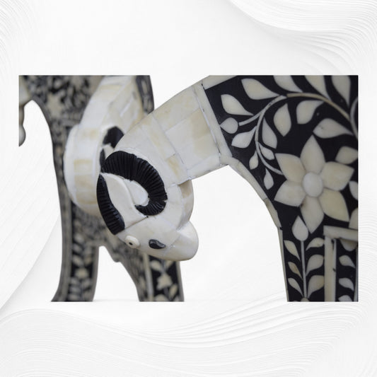 Bone Inlay Goat Head Chair
