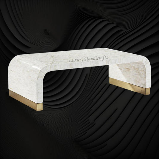 Waterfall Full Bone Inlay Coffee Table