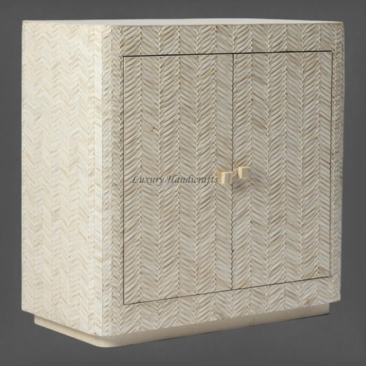 Braided Full Bone Inlay Cabinet