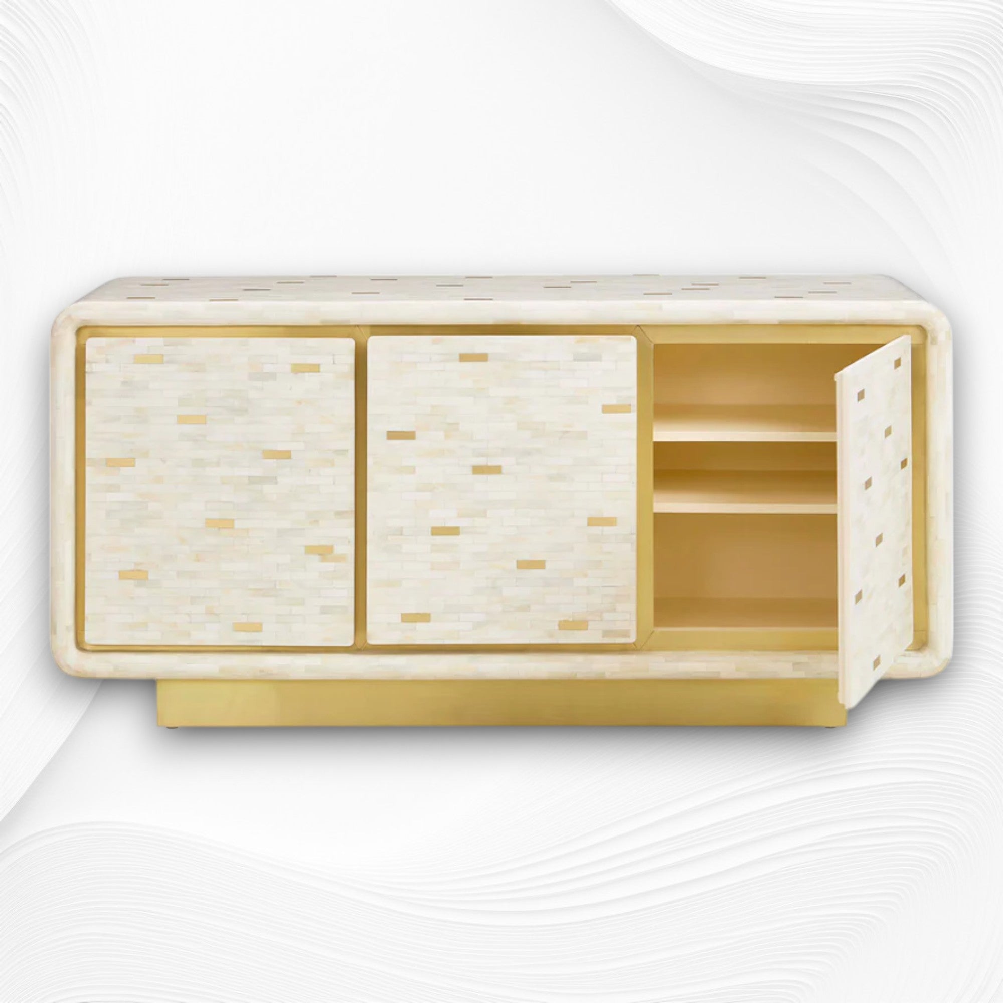 Casablanca Bone Inlay Credenza 3