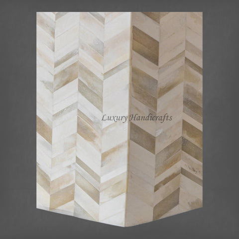 Chevron Full Bone Inlay Hallway Console