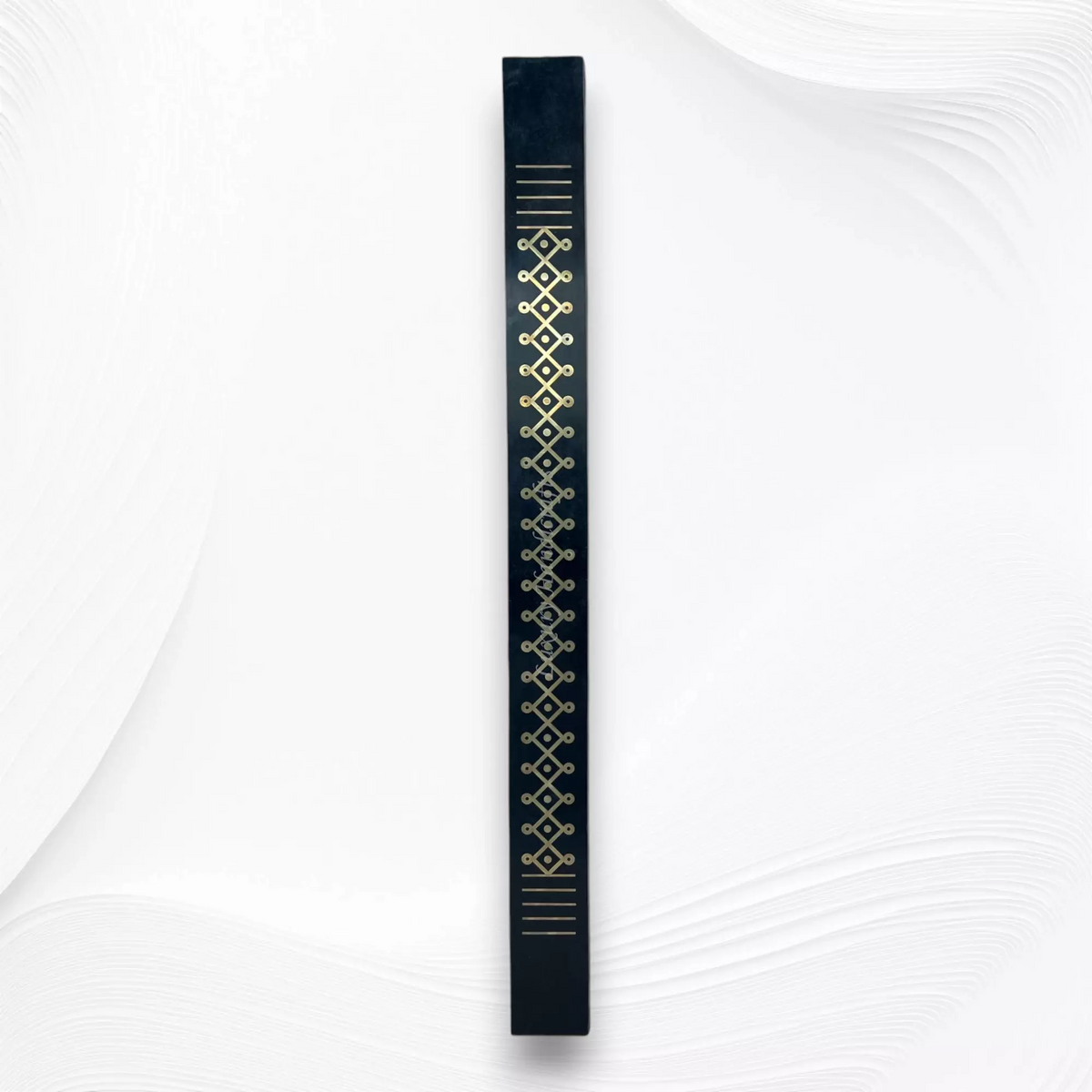 Cuddapah Marble Kolam Brass Inlay Floor Strip
