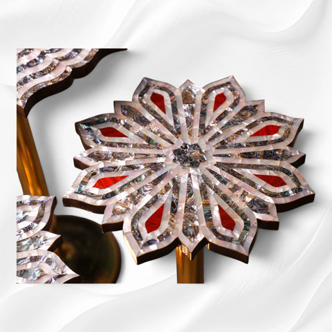 Dahab Mother of Pearl Side Table Set