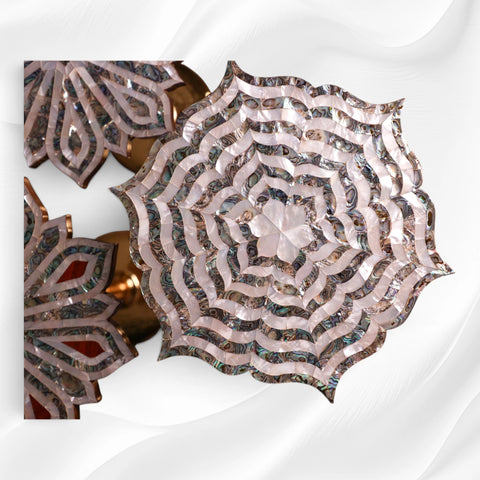 Dahab Mother of Pearl Side Table Set