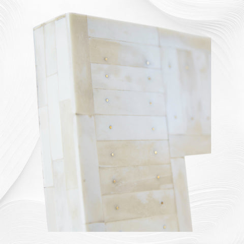Full Bone Inlay Floor Mirror