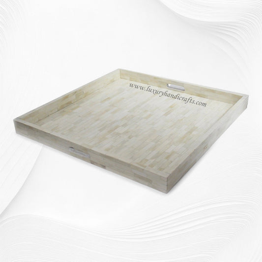 Full Bone Inlay Square Tray