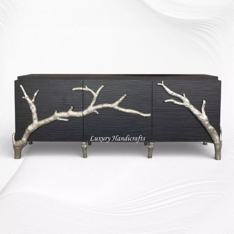 Handcarved Branch Sideboard Silver