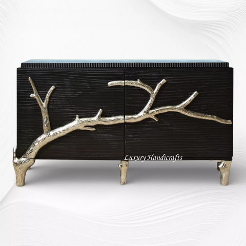 Handcarved Branch Sideboard Silver