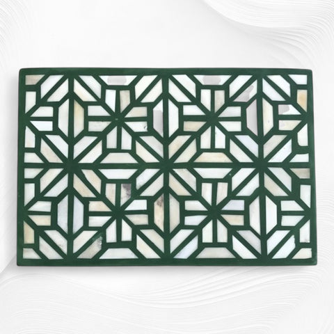 Hope Bone Inlay Box Green