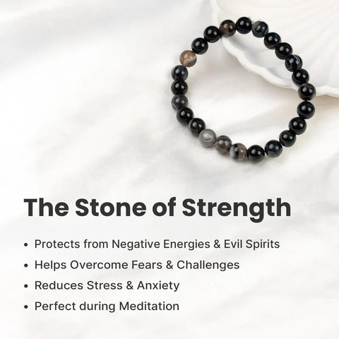 LH Black Agate Bracelet