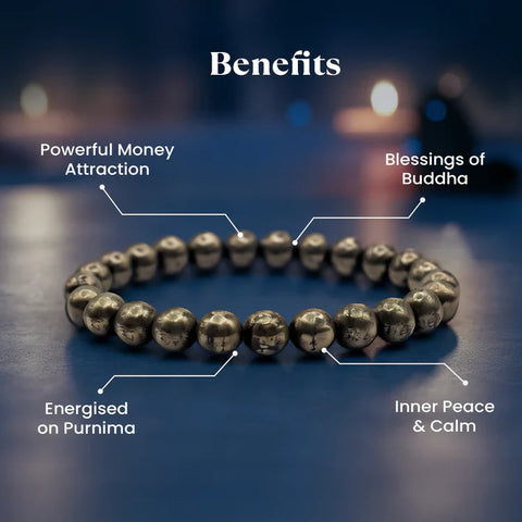 LH Energised Raw Pyrite Bracelet